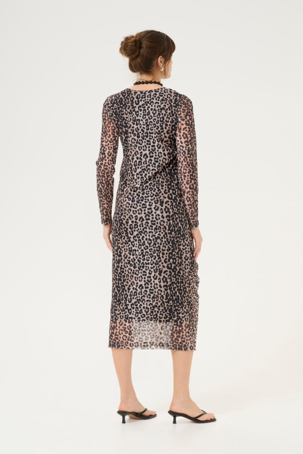 attie melida kjóll leopard - Daría