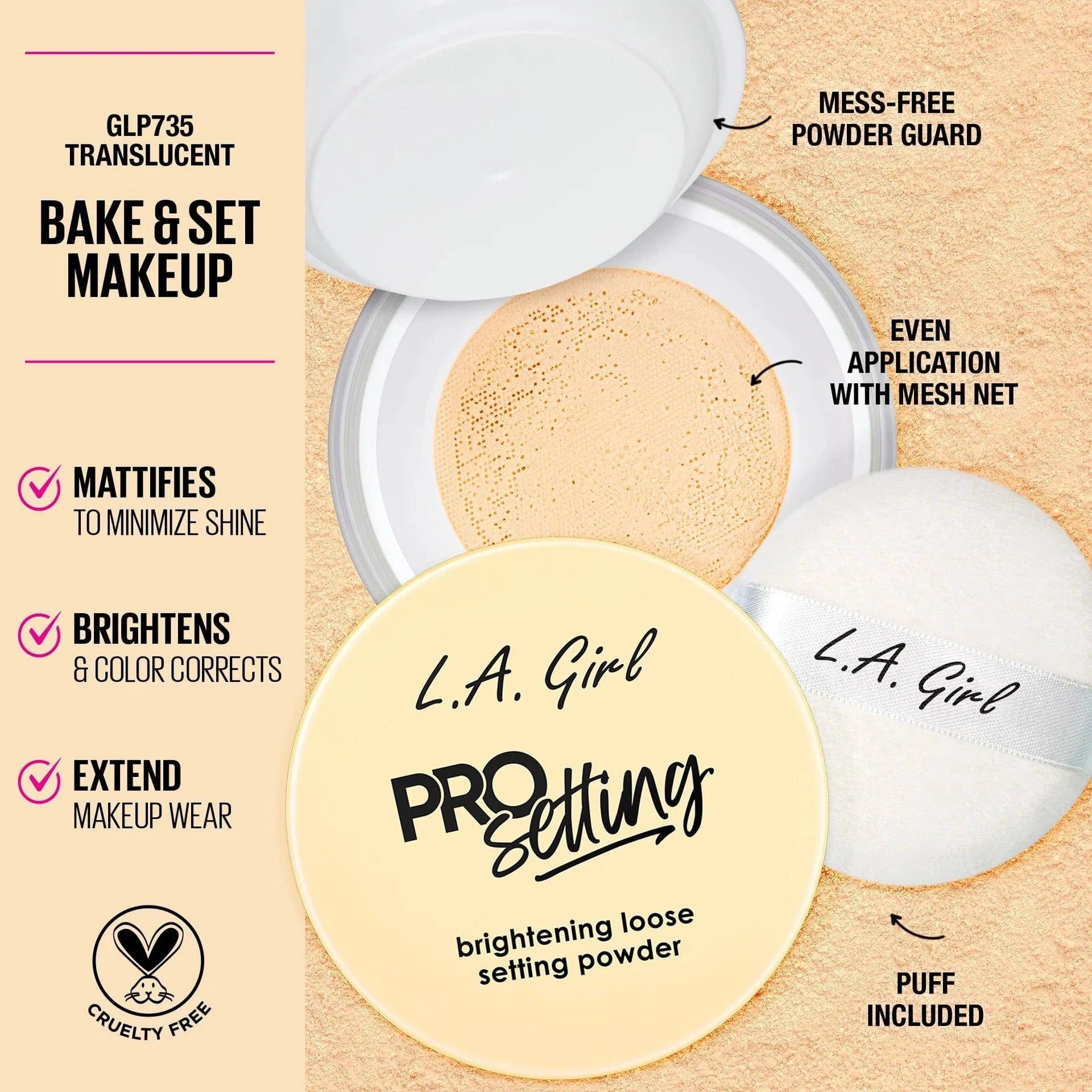 Pro Setting Brightening Loose Setting Powder - Daría