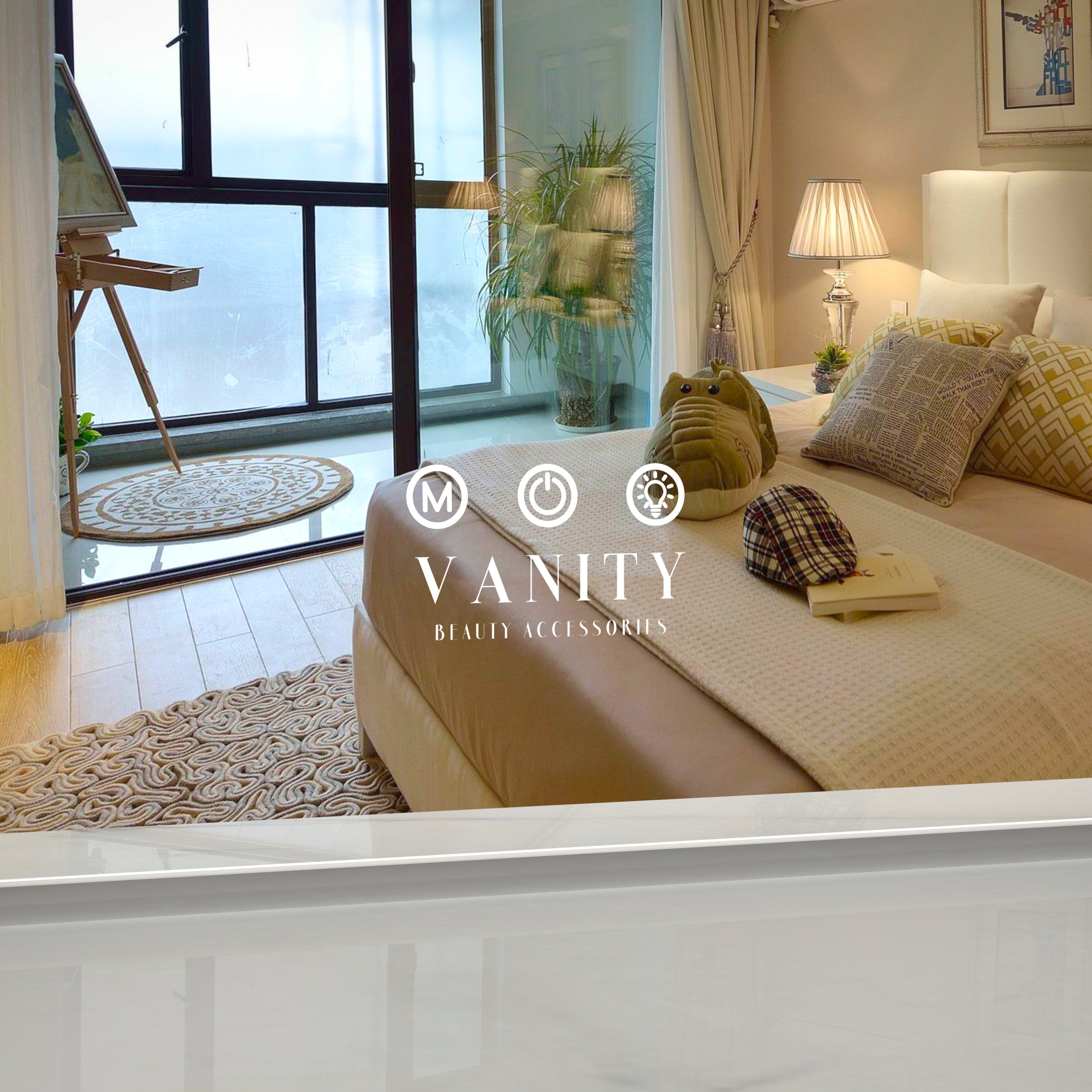 Dubai Spegill 91 X 61 cm (Hvítur) - Daría