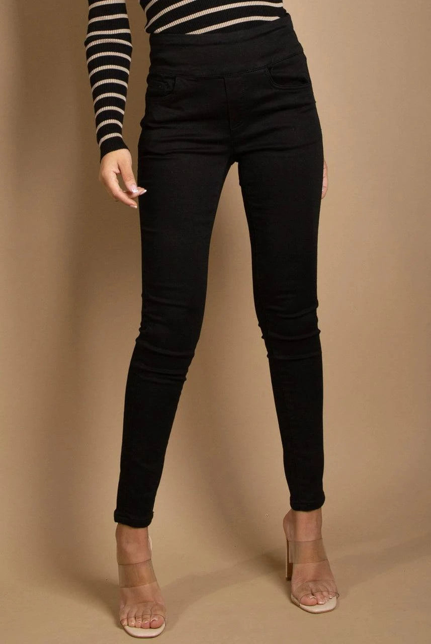 Svartar háar galla leggings - Daría