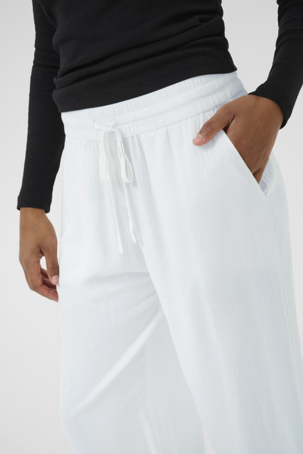 milia cropped hör buxur hvítar - Daría