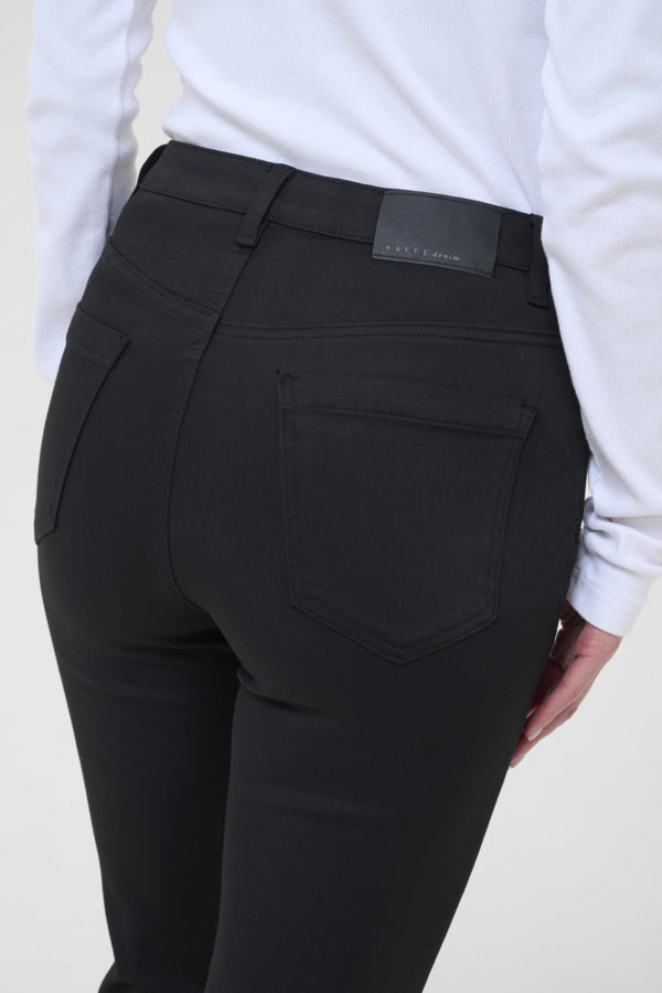 forest útvíðar svartar gallabuxur