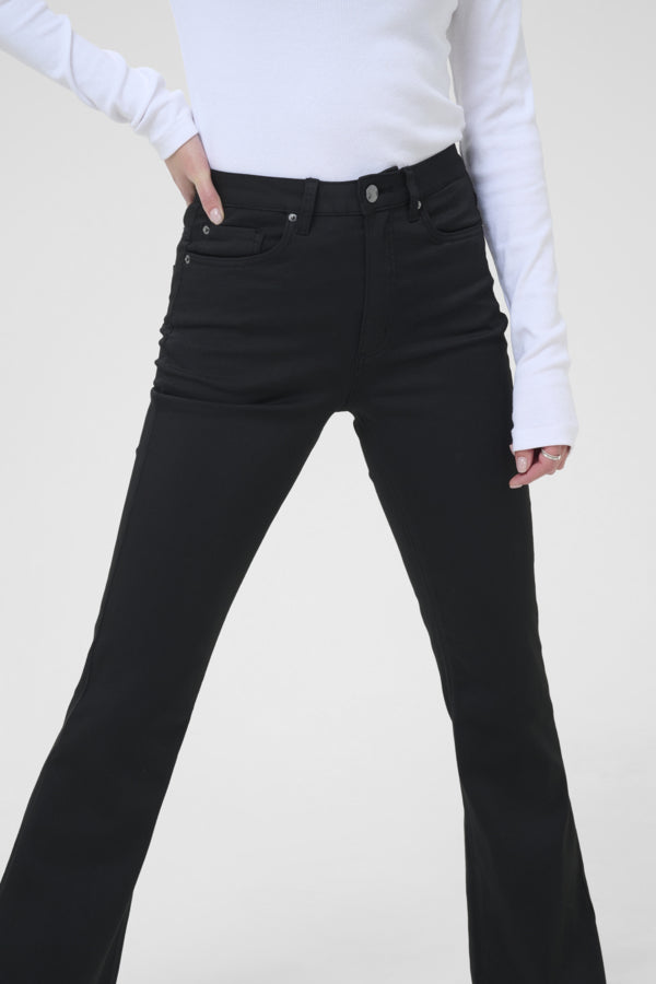 forest útvíðar svartar gallabuxur