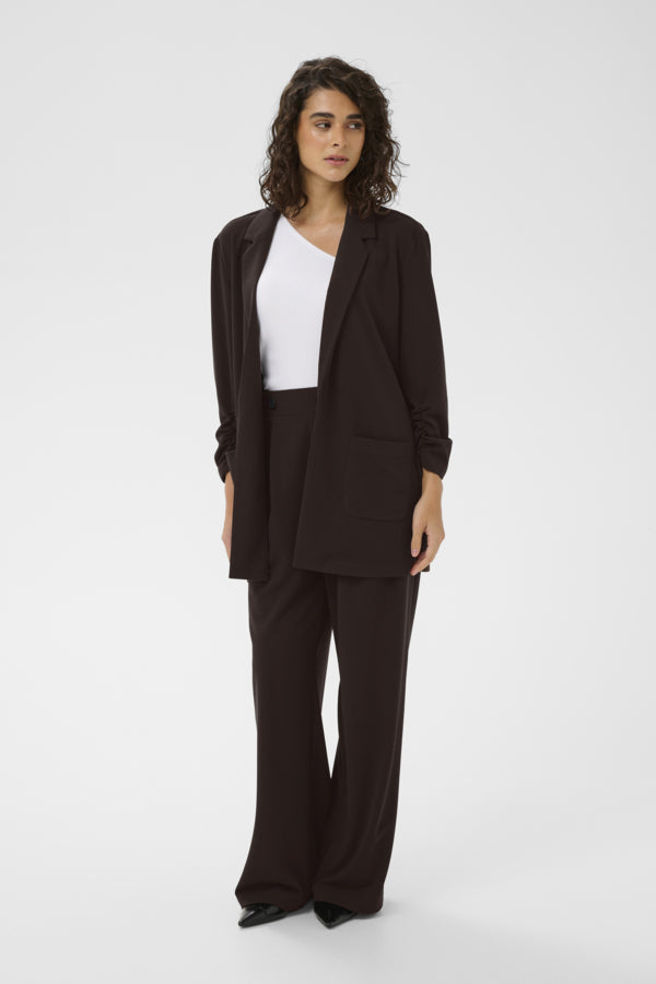 Phoebe blazer 3/4 ermar brúnn