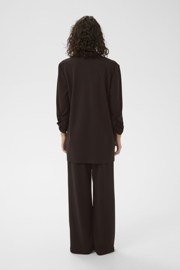 Phoebe blazer 3/4 ermar brúnn