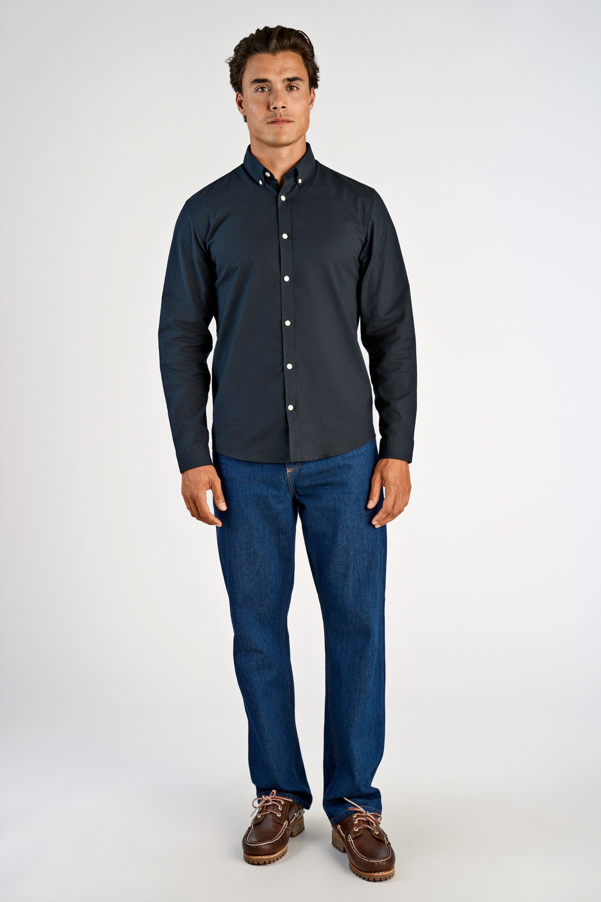 Oxford superflex shirt L/S svört