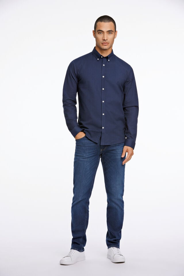 Oxford superflex shirt L/S BLÁ