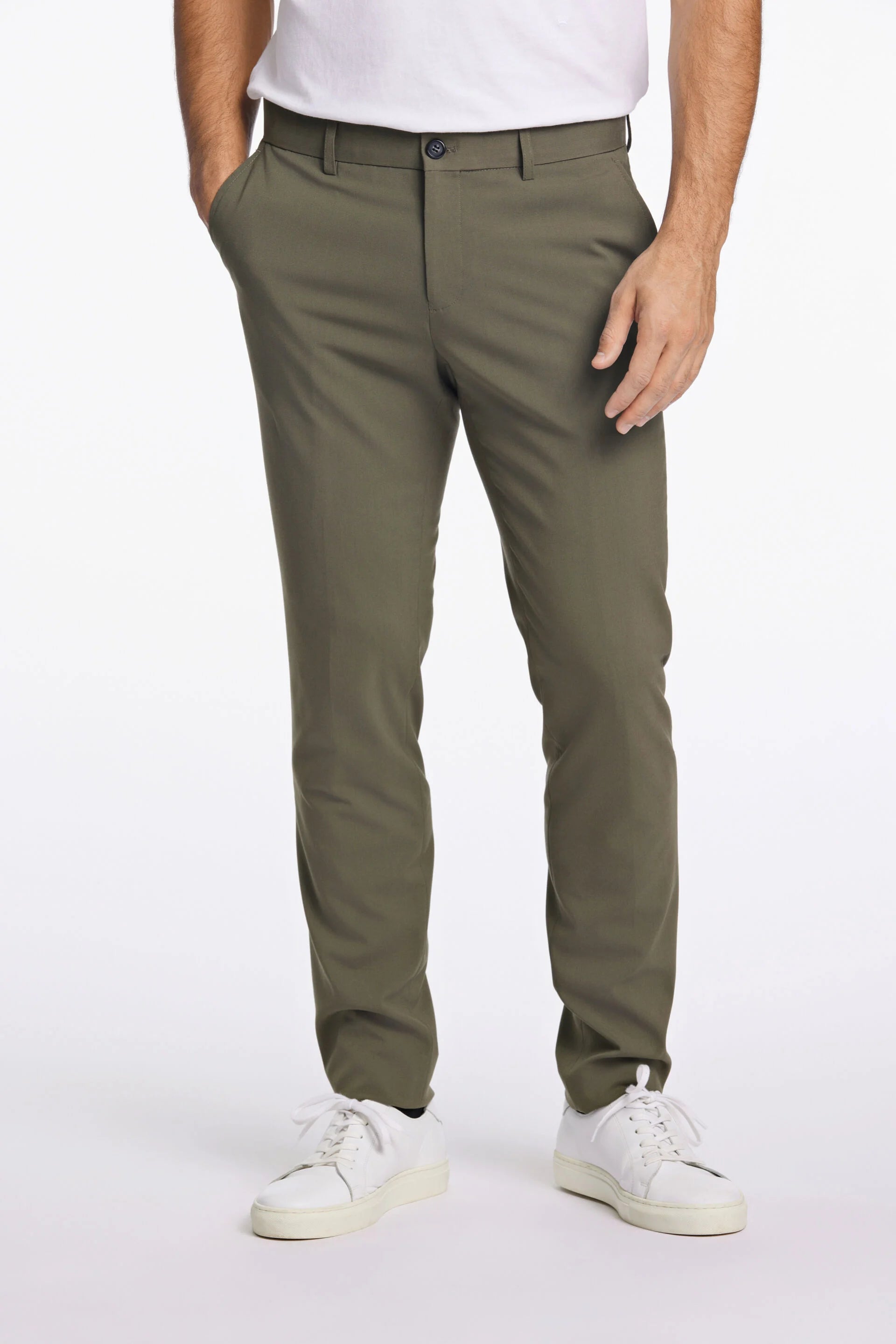 Lindbergh jakkaföt olive