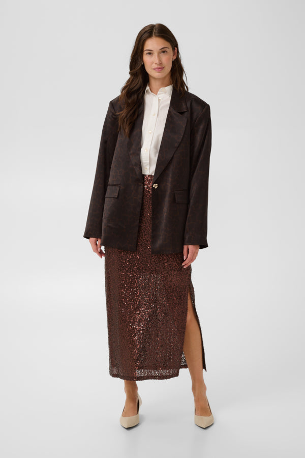 Gry blazer brúnn
