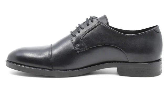 herrar leður skór black