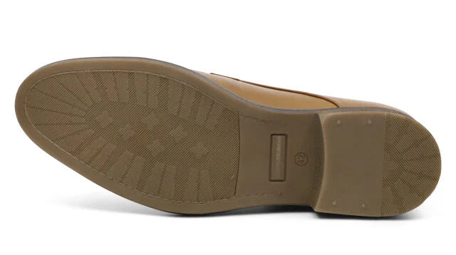 Herra leður skór cognac