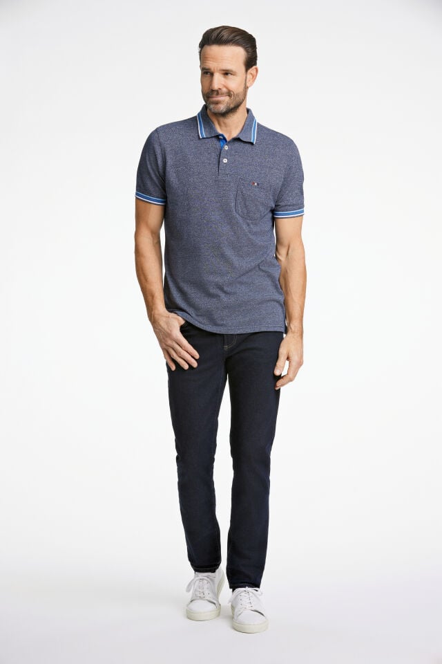 Bison polo bolur blár