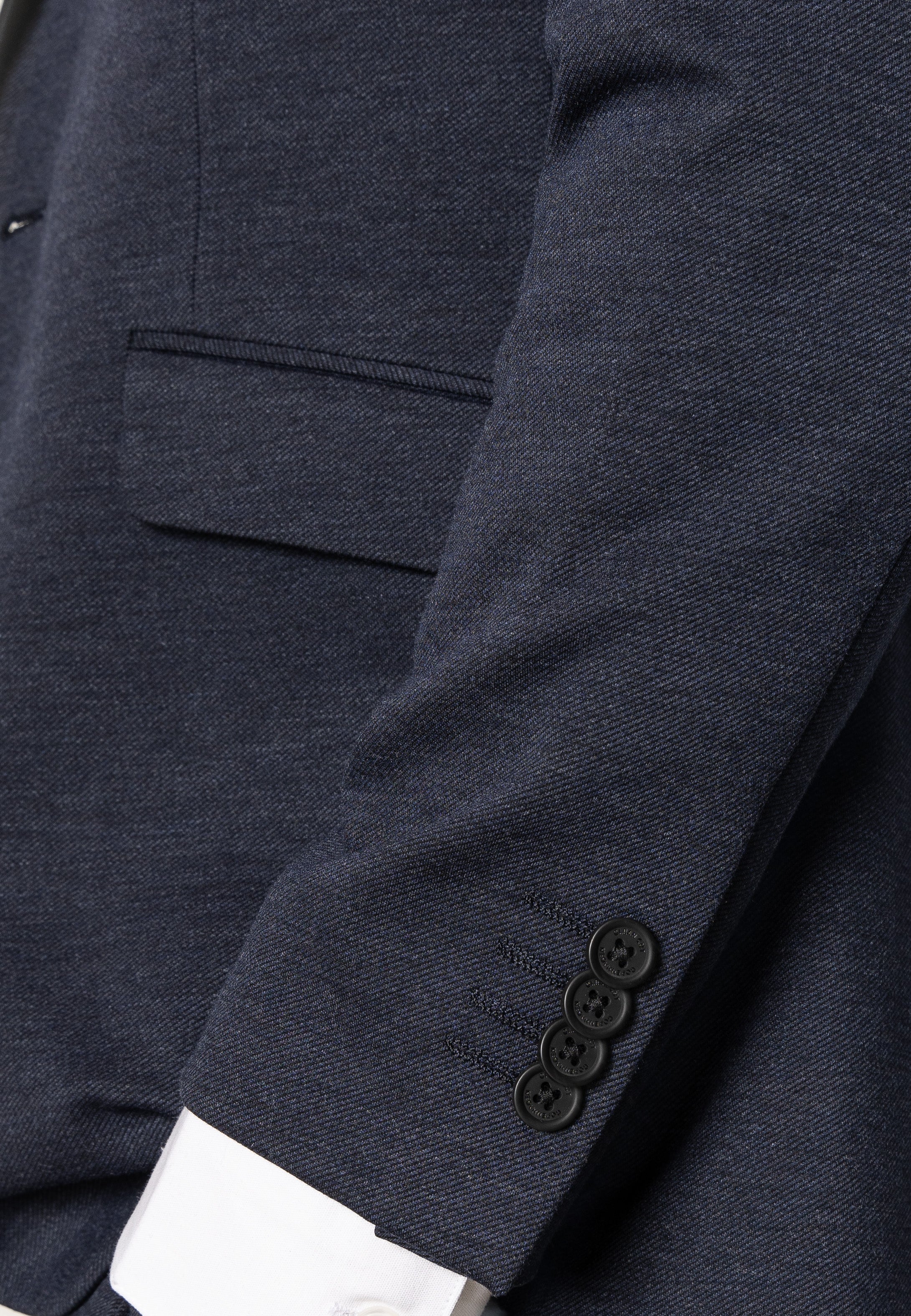 Brendon Jersey Blazer - Navy blár