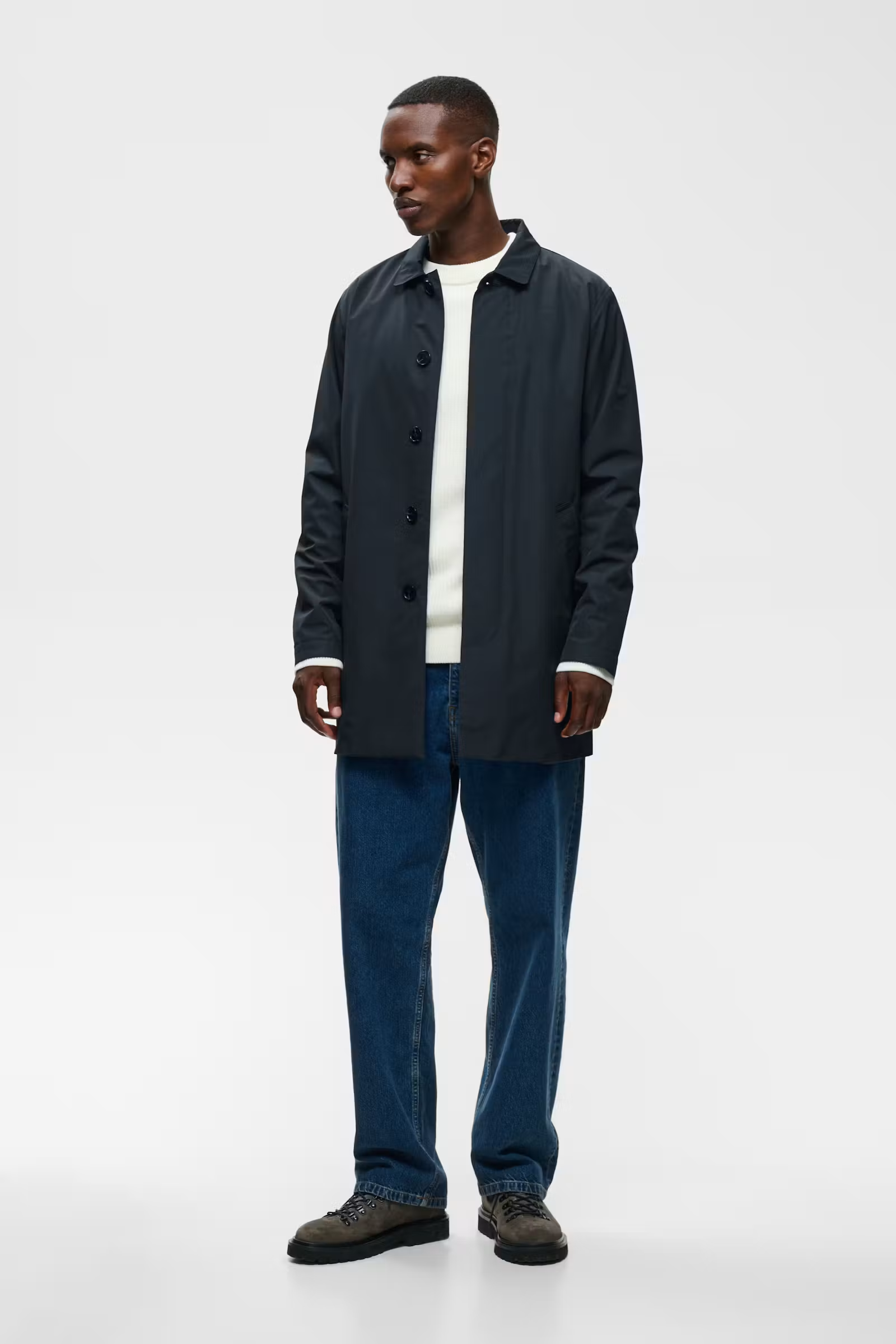 MAMILES Mac frakki - Navy blár