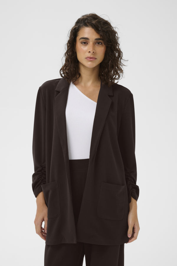 Phoebe blazer 3/4 ermar brúnn