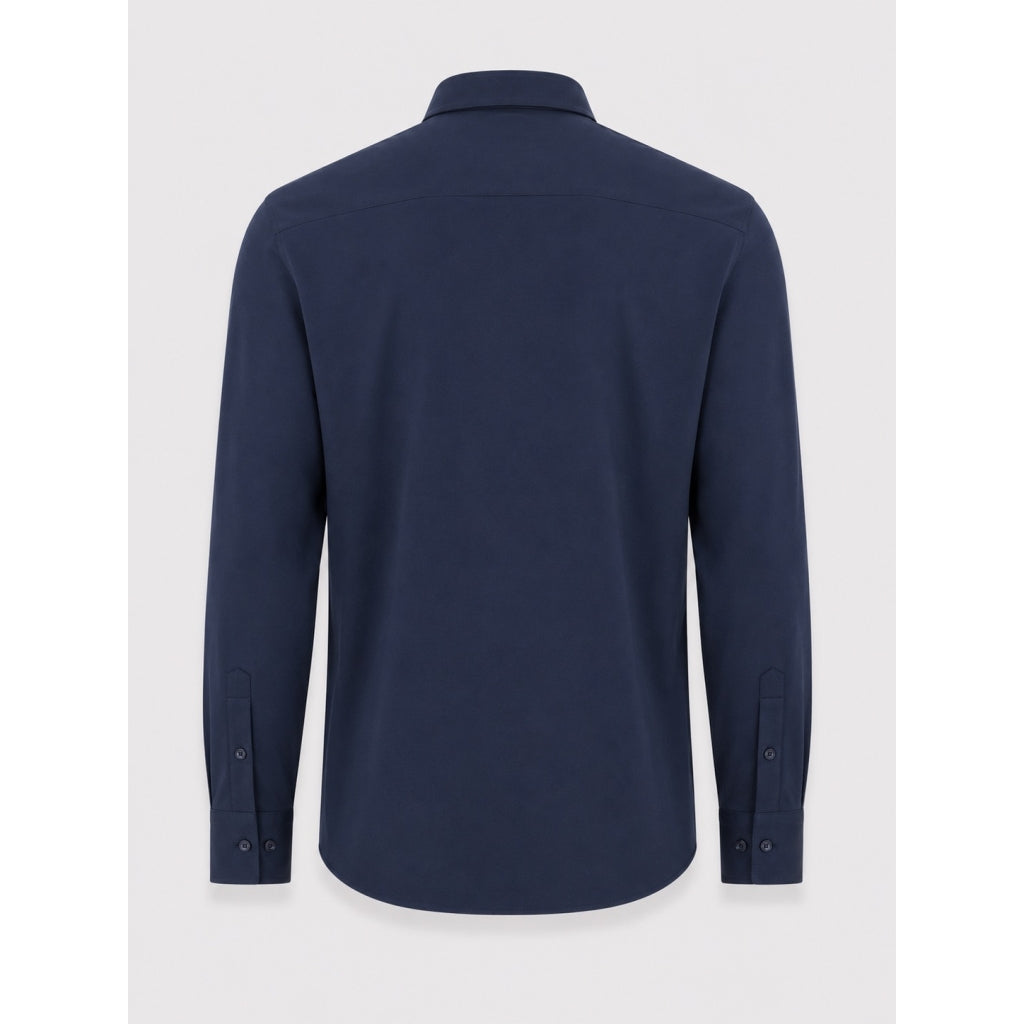Emil stretch shirt - Navy blá