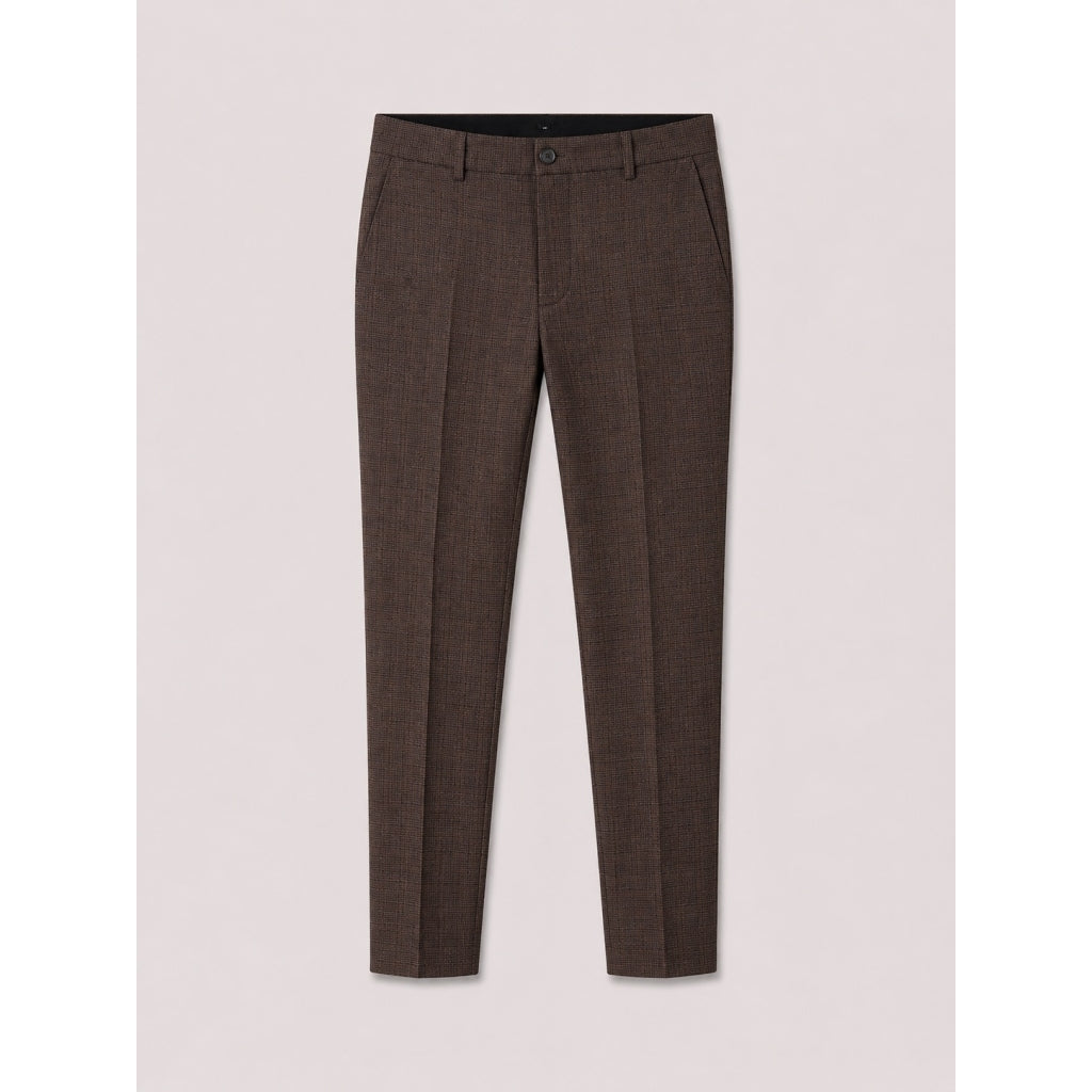 Copenhagen Sigurd structured pants Dökkbrúnar