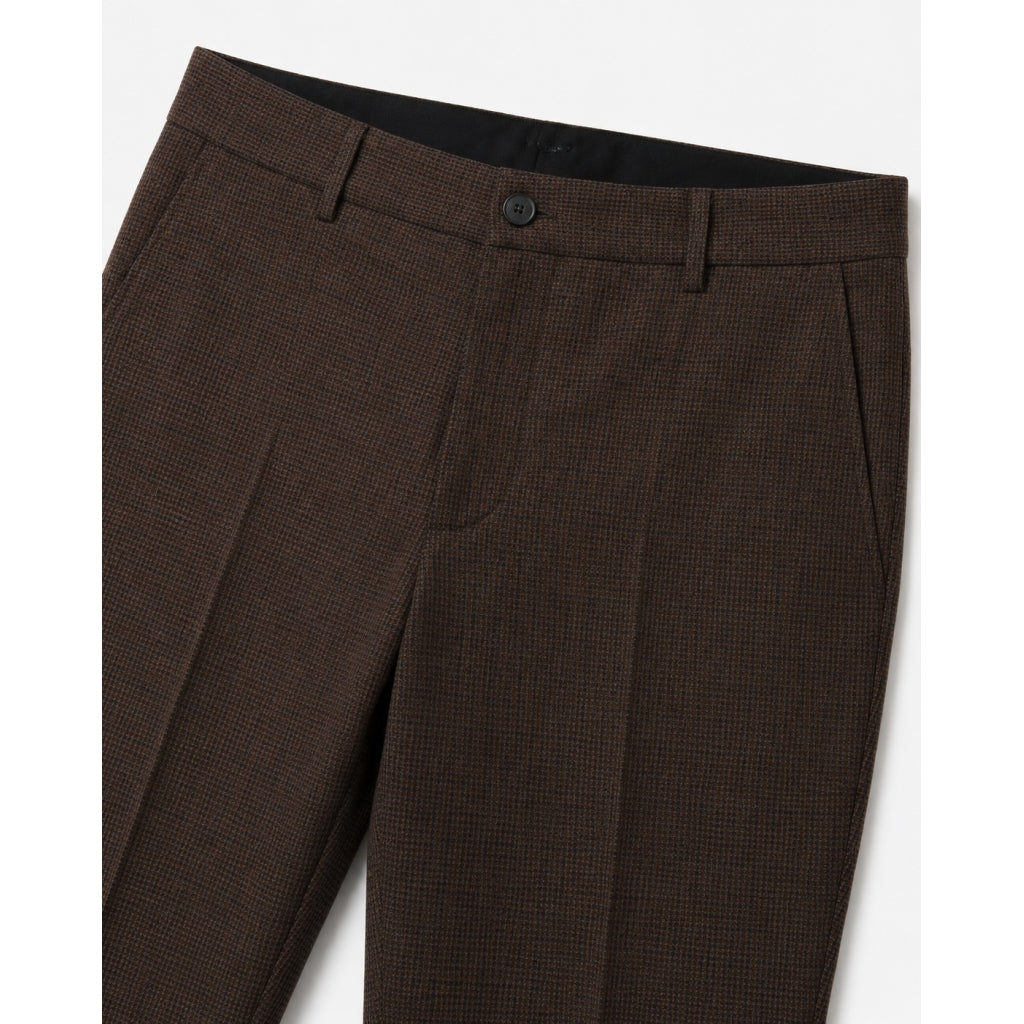 Copenhagen Sigurd structured pants Dökkbrúnar