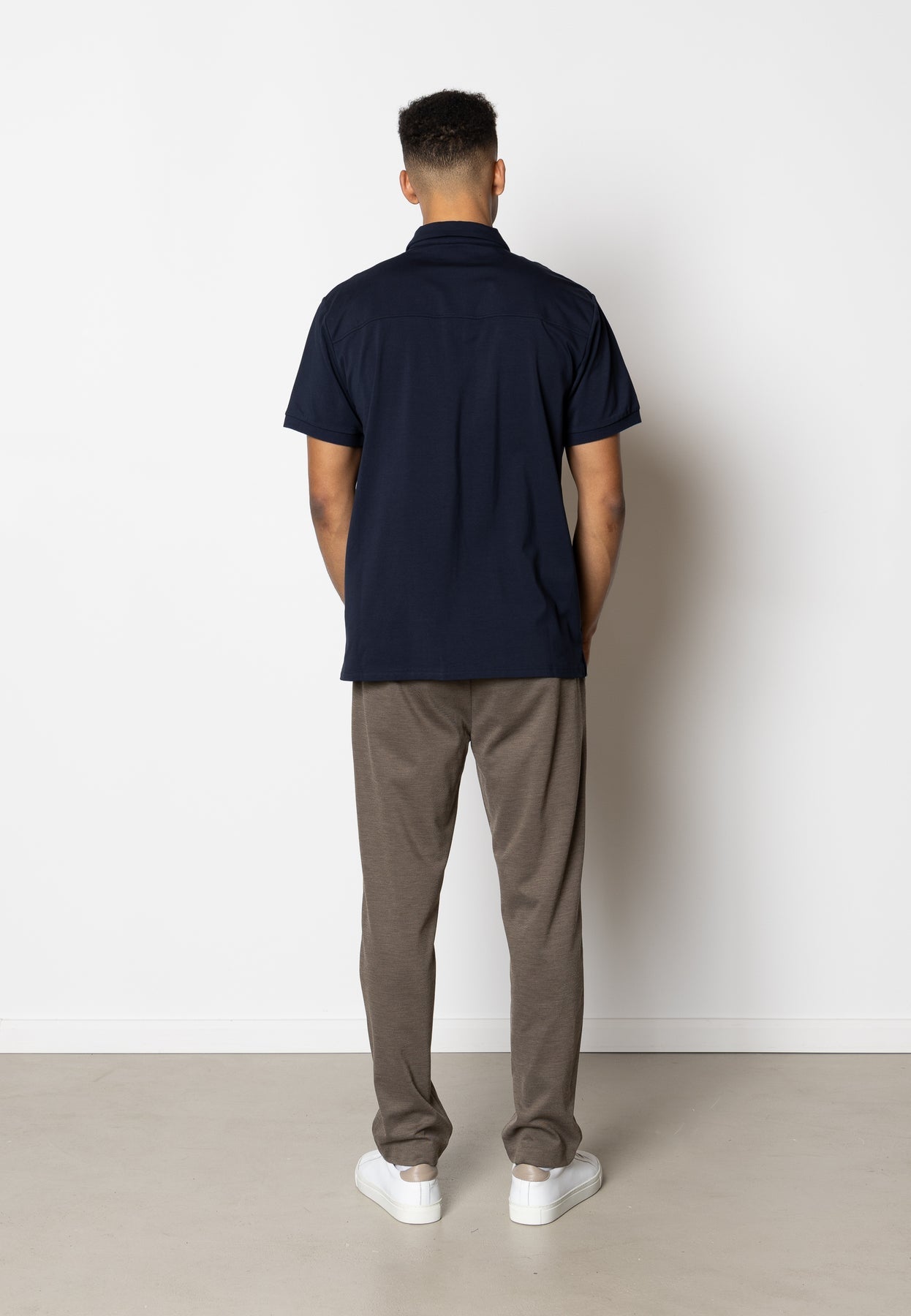 Brendon Jersey Buxur Dark Khaki