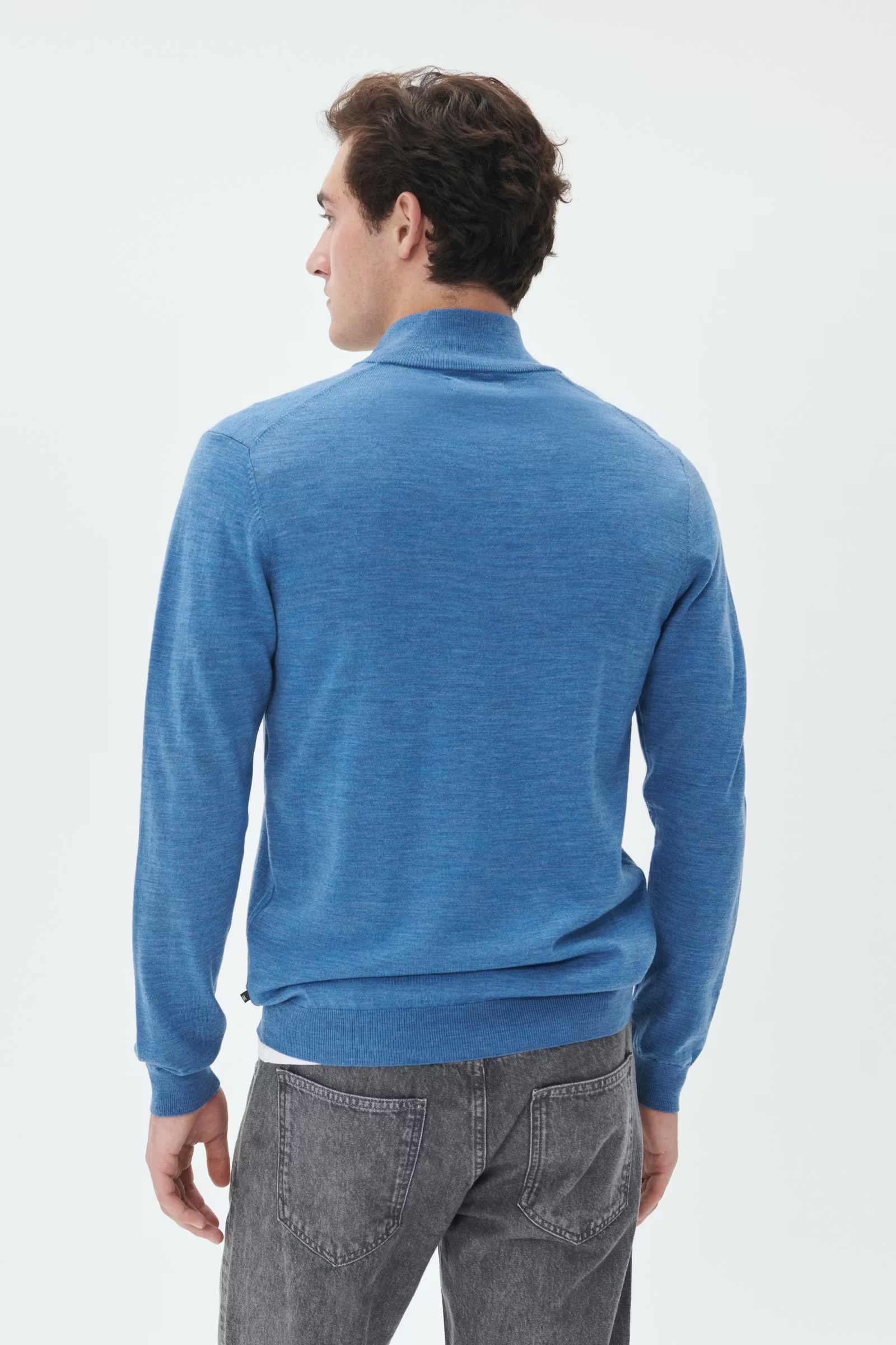 Matinique mason Merino hálfrennd - dust blue - Daría