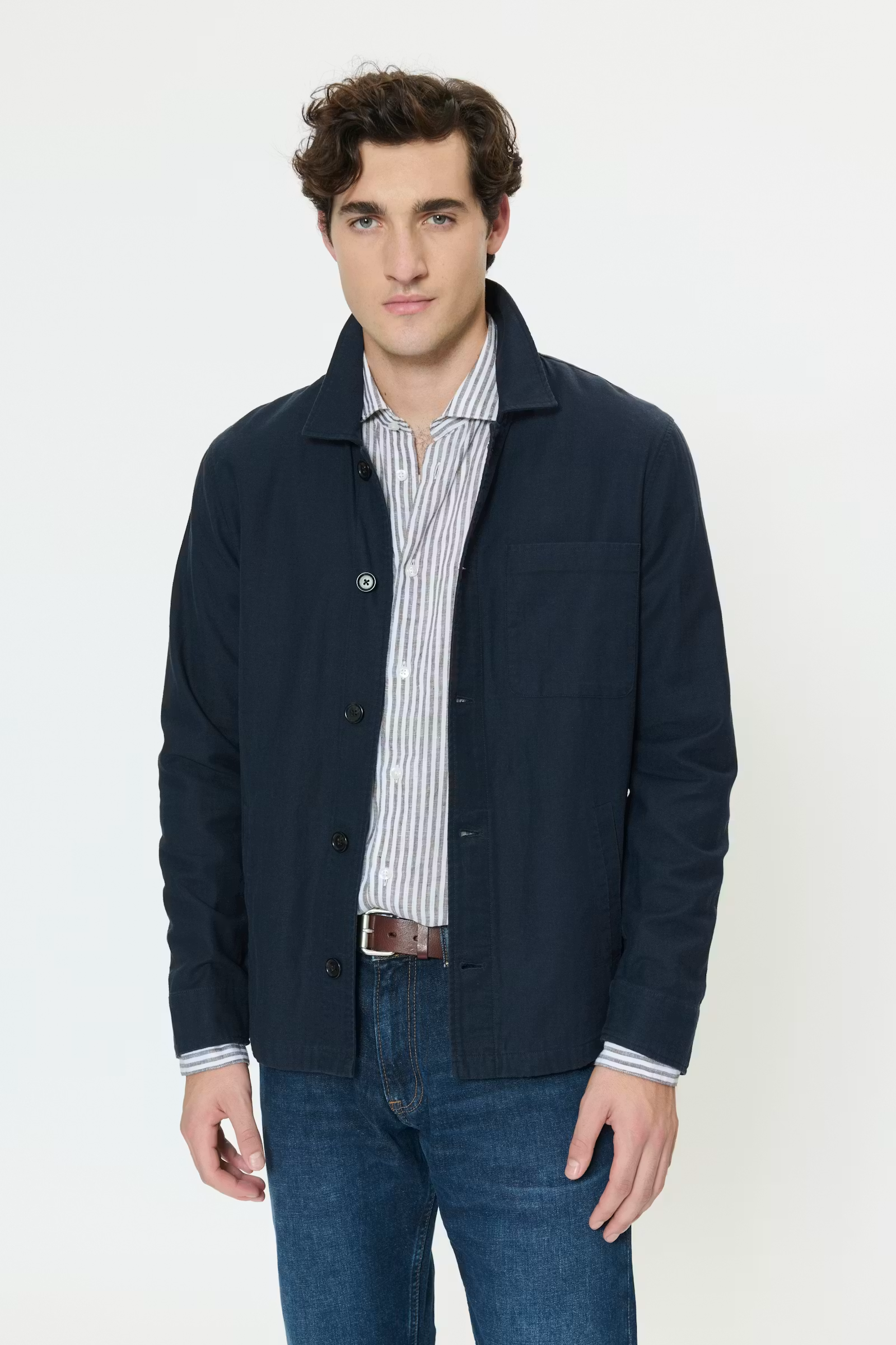 Original Heritage yfirskyrta Navy blá