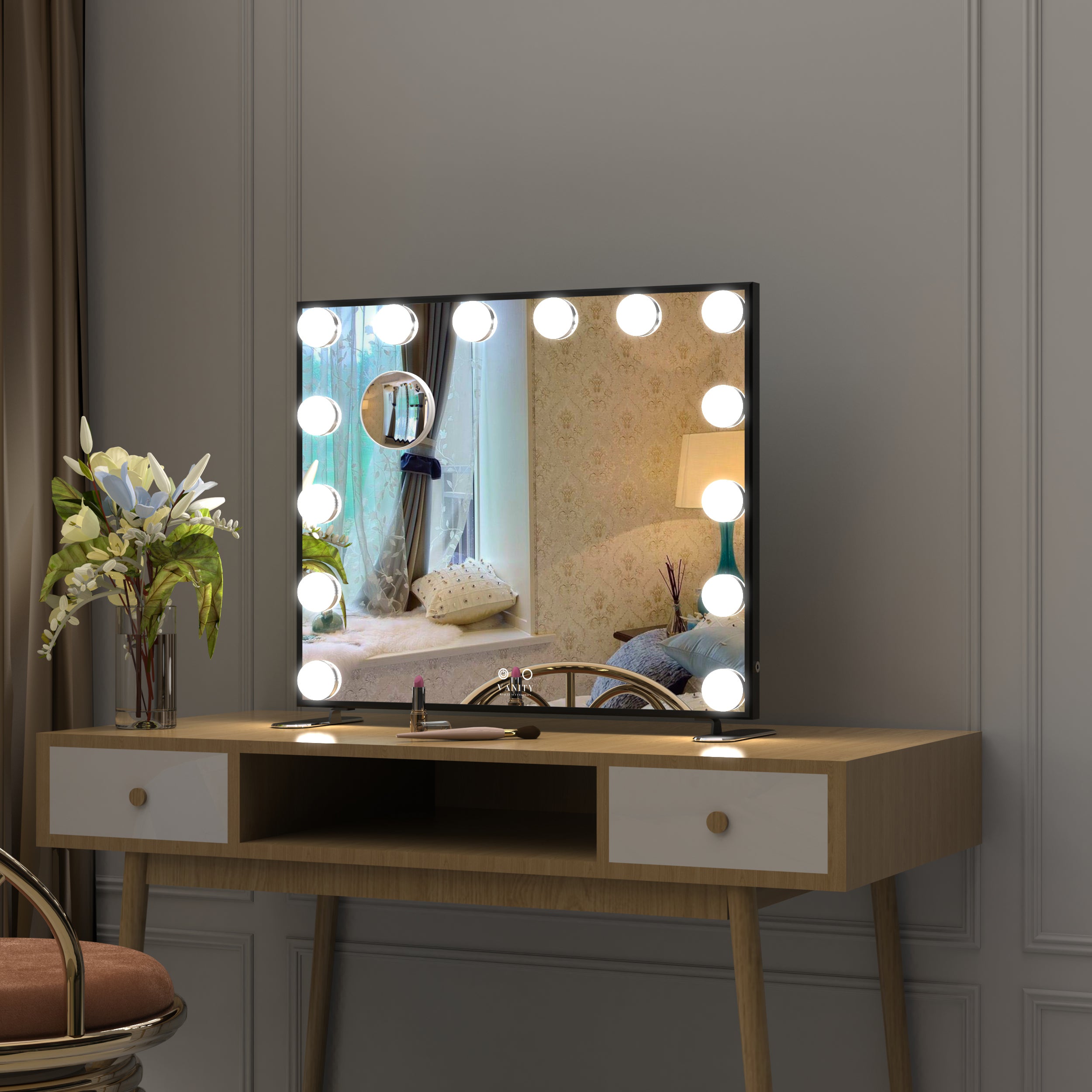 PARIS SPEGILL 50 X 60 CM (SVARTUR) - Daría