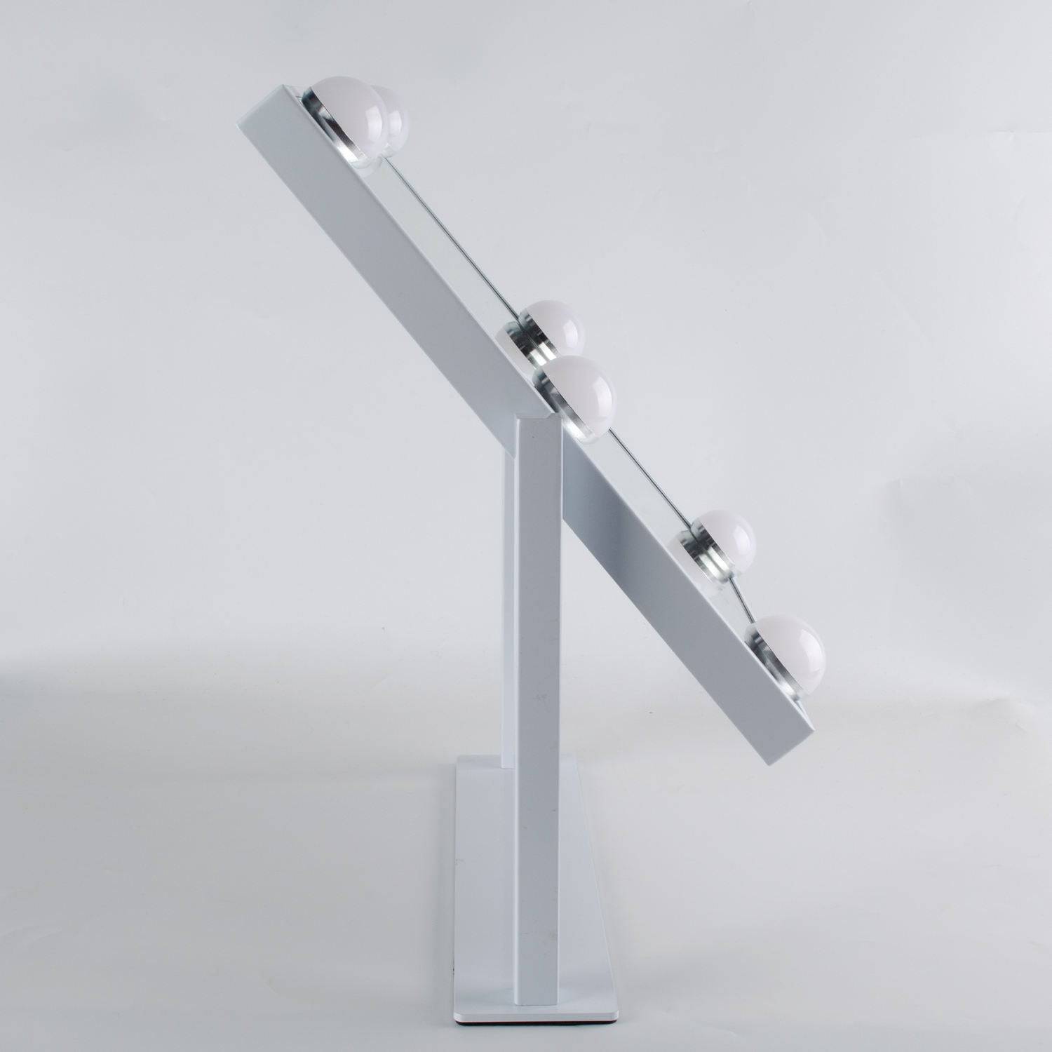 SPEGILL MEÐ 6 LED PERU LJÓSUM (Hvítur) - Daría